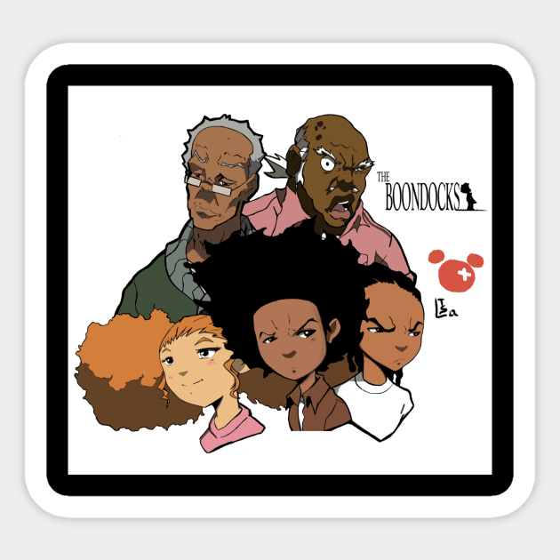 The Boondocks Sticker by Tazartist